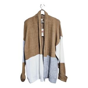 block cardigan